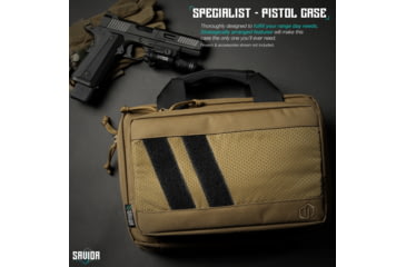 Image of Savior Equipment Specialist Double Pistol Case, Dark FDE, HC-DGSPORT-WS-TN