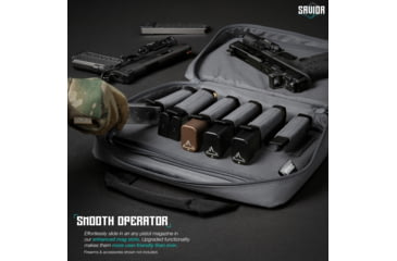 Image of Savior Equipment Specialist Double Pistol Case, Gray, HC-DGSPORT-WS-GS