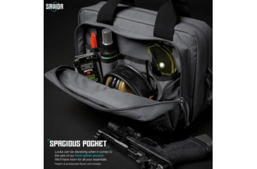 Image of Savior Equipment Specialist Double Pistol Case, Gray, HC-DGSPORT-WS-GS