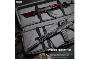 Image of Savior Equipment Specialist Double Rifle Case, Grey, 45in L x 13in H, RB-4613DG-WS-GS