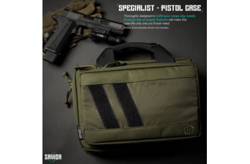 Image of Savior Equipment Specialist Double Pistol Case, OD Green, HC-DGSPORT-WS-OG