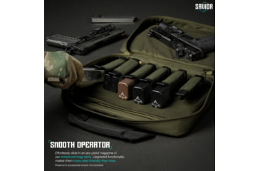 Image of Savior Equipment Specialist Double Pistol Case, OD Green, HC-DGSPORT-WS-OG
