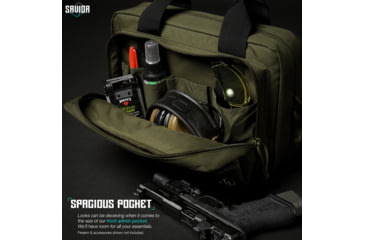 Image of Savior Equipment Specialist Double Pistol Case, OD Green, HC-DGSPORT-WS-OG