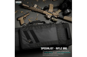 Image of Savior Equipment Specialist Double Rifle Case, 36in, Black, RB-3613DG-WS-BK