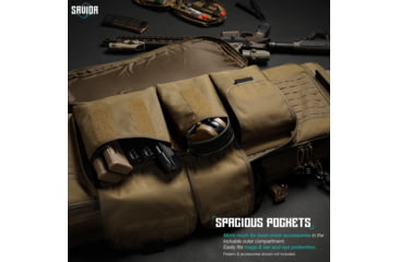 Image of Savior Equipment Specialist Double Rifle Case, 36in, Dark FDE, RB-3613DG-WS-TN