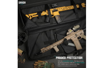 Image of Savior Equipment Specialist Double Rifle Case, 42in, Black, RB-4213DG-WS-BK