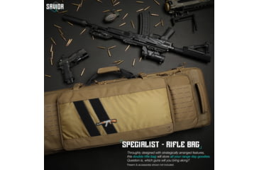 Image of Savior Equipment Specialist Double Rifle Case, 42in, Dark FDE, RB-4213DG-WS-TN