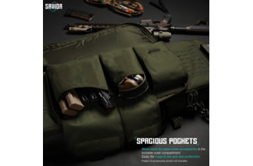 Image of Savior Equipment Specialist Double Rifle Case, 46in, OD Green, RB-4613DG-WS-OG