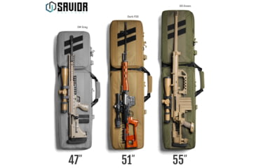 Image of Savior Equipment Specialist LRP Single Rifle Case, 47in, Gray, 47 L x 12.5 H x 3.5 W, RB-SG47-LRP-WS-GS