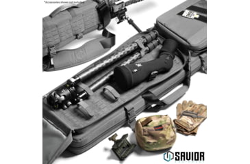 Image of Savior Equipment Specialist LRP Single Rifle Case, 50.5in, Gray, 51 L x 12.5 H x 3.5 W, RB-SG51-LRP-WS-GS