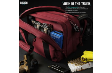 Image of Savior Equipment Specialist Pistol Mni Range Bag, Sedona Red, 13in L x 9in H x 8in W, RA-DGSPWS-MINI-RD