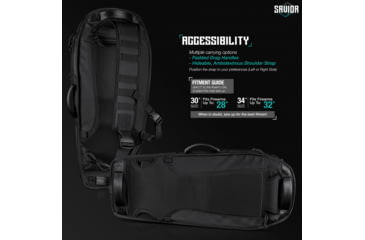 Image of Savior Equipment T.G.B Coffin Covert Single Rifle Case, 34in, Black, RB-COVERT34-SS-BK