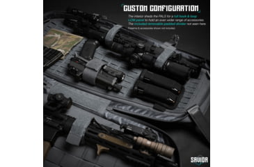 Image of Savior Equipment T.G.B Coffin Covert Single Rifle Case, 34in, Gray, RB-COVERT34-SS-GS