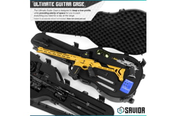 Image of Savior Equipment Ultimate Guitar Single Rifle Case, Black, RC-GT-ACOUSTIC-BK