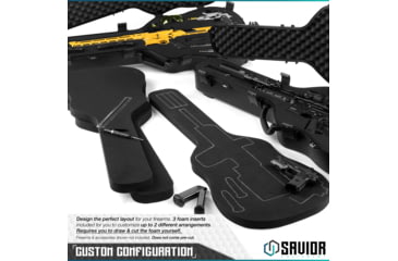 Image of Savior Equipment Ultimate Guitar Single Rifle Case, Black, RC-GT-ACOUSTIC-BK