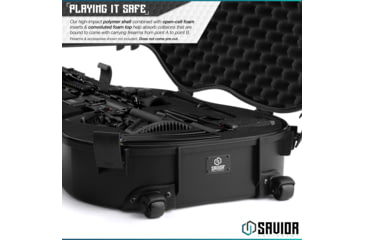 Image of Savior Equipment Ultimate Guitar Single Rifle Case, Black, RC-GT-ACOUSTIC-BK
