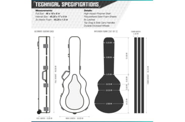 Image of Savior Equipment Ultimate Guitar Single Rifle Case, Dark FDE, RC-GT-ACOUSTIC-TN