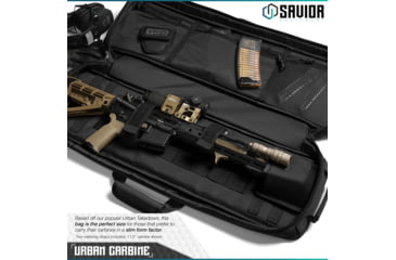 Image of Savior Equipment Urban Carbine Single Rifle Case, Black, RB-309SG-ARTD-V1-BK