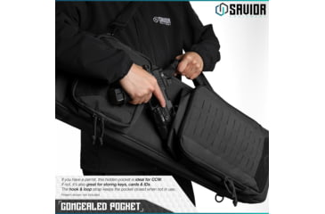 Image of Savior Equipment Urban Carbine Single Rifle Case, Black, 30in L x 9in H x 3.5in D, RB-309SG-ARTD-V1-BK