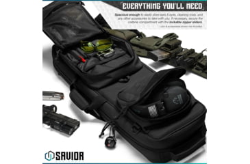 Image of Savior Equipment Urban Carbine Single Rifle Case, Black, RB-309SG-ARTD-V1-BK