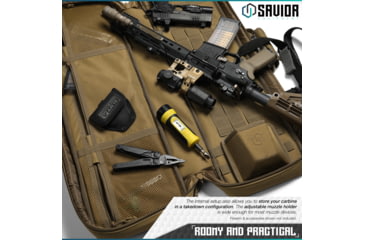 Image of Savior Equipment Urban Carbine Single Rifle Case, Dark FDE, RB-309SG-ARTD-V1-TN