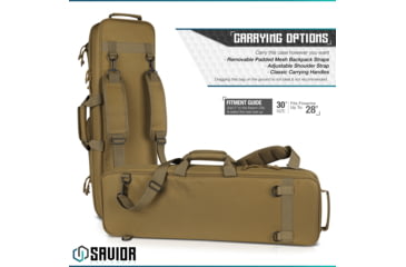Image of Savior Equipment Urban Carbine Single Rifle Case, Dark FDE, RB-309SG-ARTD-V1-TN
