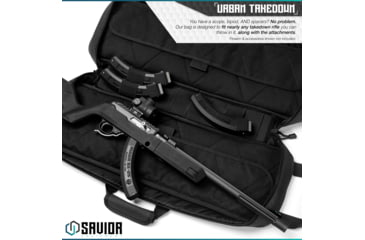 Image of Savior Equipment Urban Takedown Single Rifle Case, Black, RB-259SG-TD-V1-BK