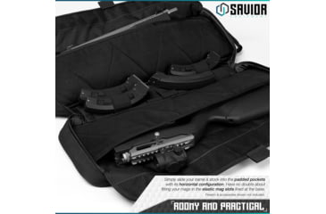 Image of Savior Equipment Urban Takedown Single Rifle Case, Black, RB-259SG-TD-V1-BK