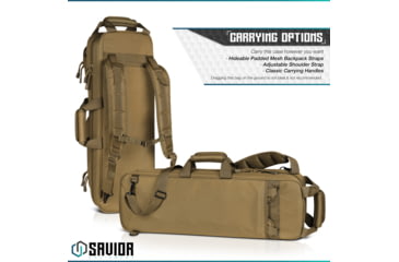 Image of Savior Equipment Urban Takedown Single Rifle Case, Dark FDE, RB-259SG-TD-V1-TN