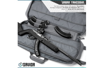 Image of Savior Equipment Urban Takedown Single Rifle Case, Gray, RB-259SG-TD-V1-GS