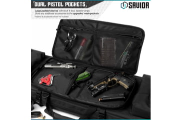 Image of Savior Equipment Urban Warfare Double Rifle Case, 36in, Black, RB-3612DG-VER2-BK