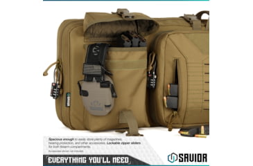Image of Savior Equipment Urban Warfare Double Rifle Case, 36in, Dark FDE, RB-3612DG-VER2-TN