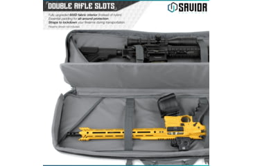 Image of Savior Equipment Urban Warfare Double Rifle Case, 36in, Gray, RB-3612DG-VER2-GS