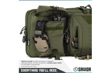 Image of Savior Equipment Urban Warfare Double Rifle Case, 36in, OD Green, RB-3612DG-VER2-OG