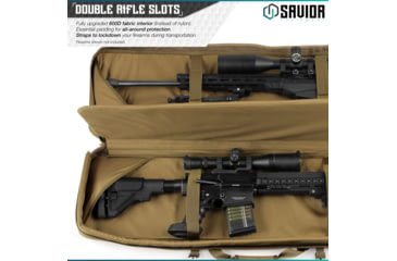 Image of Savior Equipment Urban Warfare Double Rifle Case, 46in, Dark FDE, RB-4612DG-VER2-TN