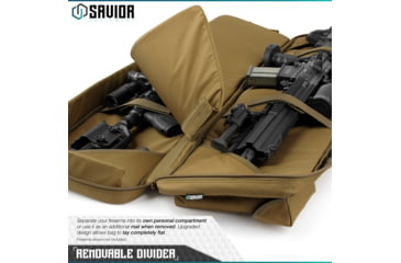Image of Savior Equipment Urban Warfare Double Rifle Case, 46in, Dark FDE, RB-4612DG-VER2-TN