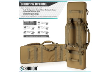 Image of Savior Equipment Urban Warfare Double Rifle Case, 51in, Dark FDE, RB-5112DG-VER2-TN