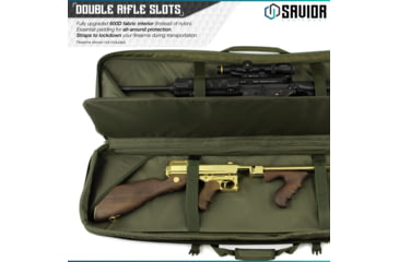 Image of Savior Equipment Urban Warfare Double Rifle Case, 51in, OD Green, RB-5112DG-VER2-OG