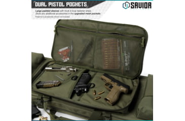Image of Savior Equipment Urban Warfare Double Rifle Case, 51in, OD Green, RB-5112DG-VER2-OG