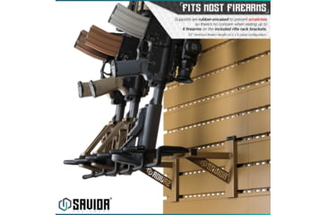 Image of Savior Equipment Wall Rack System 10 Panel Kit w/Attachments, Tan, 48x30.25x0.63in, WRS-FULL-R6P12-TN