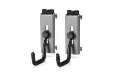 Image of Savior Equipment Wall Rack System Adjustable J-Hook, 2 Pack, Gray, 3.5in x 1.3in x 3.5in, Gray, 3.5in x 1.3in x 3.5in, WRS-ACC-PS2-GS