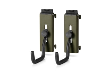 Image of Savior Equipment Wall Rack System Adjustable J-Hook, 2 Pack, OD Green, 3.5in x 1.3in x 3.5in, OD Green, 3.5in x 1.3in x 3.5in, WRS-ACC-PS2-OG