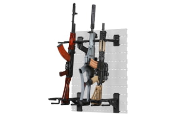 Image of Savior Equipment Wall Rack System Rifle Wall Rack, Black, WRS-ACC-RF6-BK