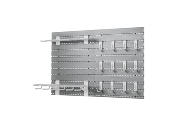 Image of Savior Equipment Wall Rack System w/10 Panels, Gray, 24in x 6.25in x0.63in, Gray, 24in x 6.25in x0.63in, WRS-PAN10-GS