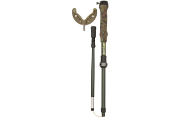 Image of Shocker Tom Taker Click-Stix Shooting Stick, Green/Camo, 36 in, 21927
