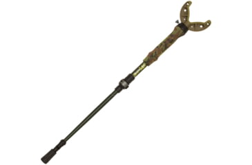 Image of Shocker Tom Taker Click-Stix Shooting Stick, Green/Camo, 36 in, 21927