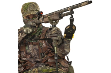 Image of Shocker Tom Taker Click-Stix Shooting Stick, Green/Camo, 36 in, 21927