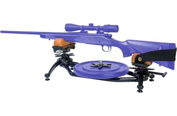 Image of Shooters Ridge Zero Kick Rifle Rest (shown with barbell weight - weights not included.)