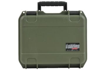 Image of SKB Cases iSeries 1209 Mil-Spec Pistol Case Military Green, 14 x 12 x 6 1/4 3i-1209-4M-L