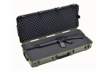 Image of SKB Cases iSeries 4217 Mil-Spec AR / Short Rifle Case in Military Green, 45 1/4 x 19 5/8 x 8 3/8 3i-4217-7M-L